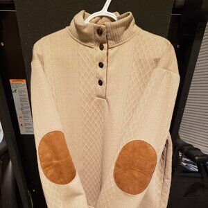 Men's Patch Sleeve Sweater